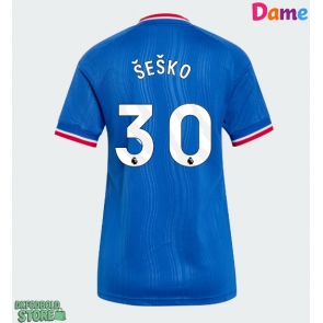 Manchester United Benjamin Sesko #30 Replika Udebanetrøje Dame 2026-27 Kortærmet